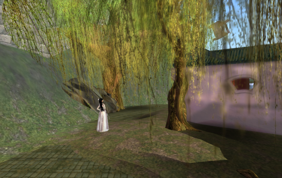 Five Willows Path next to the entrance of Land of Illusion