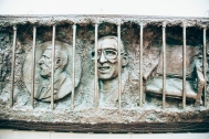 Sculpture piece featuring Liu Xiaobo